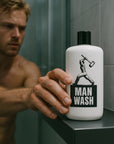 MAN STUFF - "MAN WASH" Shampoo & Body Wash in One - 8oz
