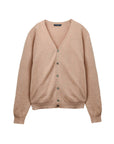 PURE CASHMERE NYC - "Men's V Neck Cardigan" in Camel