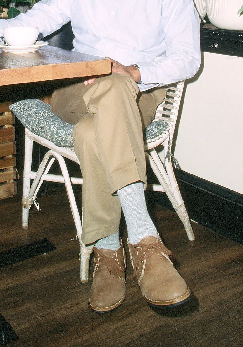 american trench - THE SUNDAY SOCK in Light Grey