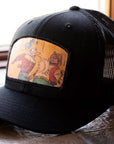 backerton X Sticks & Stones - "COWBOY POW!" Archie Trucker Hat in Black