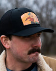 backerton X Sticks & Stones - "COWBOY POW!" Archie Trucker Hat in Black