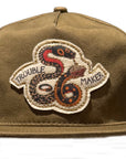 backerton X Sticks & Stones - "TROUBLE MAKER" ZUKO Flat Billed Cap in Olive