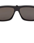Christian Louboutin - "LOUBISHARK" Sunglasses in Black and Red - LB0016 57mm