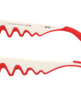 Christian Louboutin - "LOUBISHARK" Sunglasses in White with Smoke Lenses - LB0017 53MM