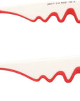 Christian Louboutin - "LOUBISHARK" Sunglasses in White with Smoke Lenses - LB0017 53MM
