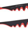 Christian Louboutin - "LOUBISHARK CAT EYE FRAME" Sunglasses in Black and Red - LB0018-01A