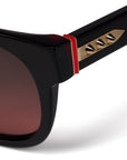 Christian Louboutin - "OUR GEORGES" Sunglasses in Black & Gradient Lenses- LB0044-05B