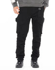 CULT OF INDIVIDUALITY - "ROCKER CARGO 606" Pants in Double Black