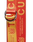 CULT of INDIVIDUALITY - "CULT" Canvas Long Belt in Orange