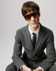 Christian Louboutin - "GREGGO" Sunglasses in RED HORN / SHINY GOLD - LB0004