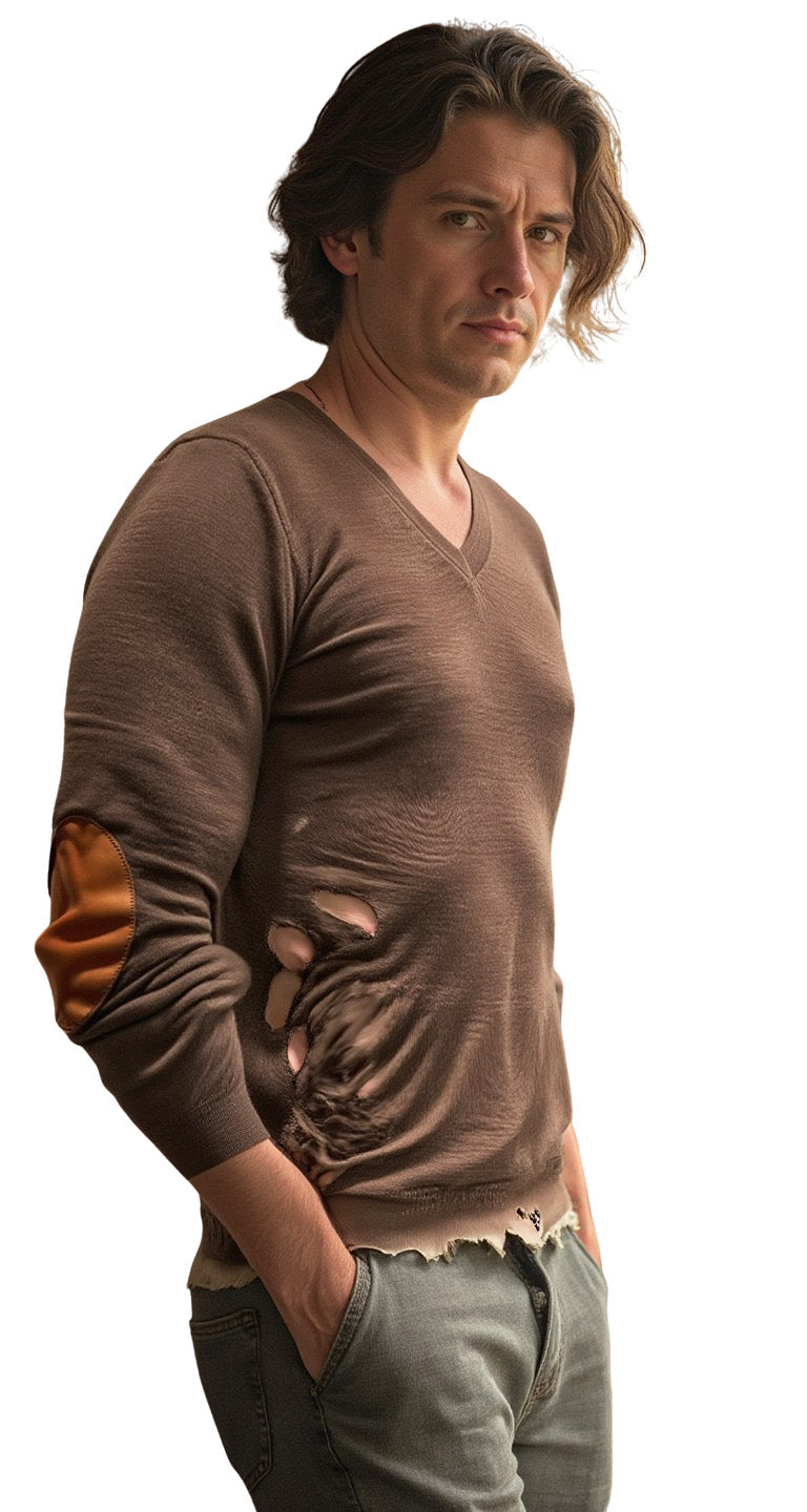Cowboys & Demons - "BURNED" Merino Wool Sweater