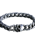 DOUBLE CROSS by Travis Walker - "QUBAN" Meat Link Bracelet w/Skull