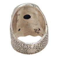 DOUBLE CROSS by Travis Walker - "ARGES CYCLOPS" Skull Ring with Turquoise