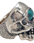 DOUBLE CROSS by Travis Walker - "ARGES CYCLOPS" Skull Ring with Turquoise