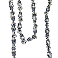 DOUBLE CROSS by Travis Walker - "SABER TOOTH TIGER" Link Necklace