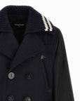 DSquared2 - "HYBRID DOUBLE BREASTED PEACOAT" in Midnight