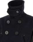 DSquared2 - "HYBRID DOUBLE BREASTED PEACOAT" in Midnight