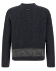 DSquared2 - "OBSESSED" Dark Grey Wool and Mohair Sweater