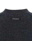 DSquared2 - "OBSESSED" Dark Grey Wool and Mohair Sweater
