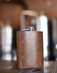 KIKO - "THE FLASK" Custom Leather Wrapped Flask