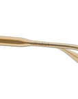 Garrett Leight - "HARDING" Sunglasses with Brew Crystal Frames with Semi-Flat Pure Green Lenses