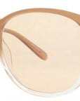 Garrett Leight - "KINNEY" Sunglasses in Rose' Fade Frames and Peach Photochromatic Lenses