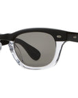 Garrett Leight - "LO-B" Sunglasses with Ying Yang Frames and Pure Grey Lenses