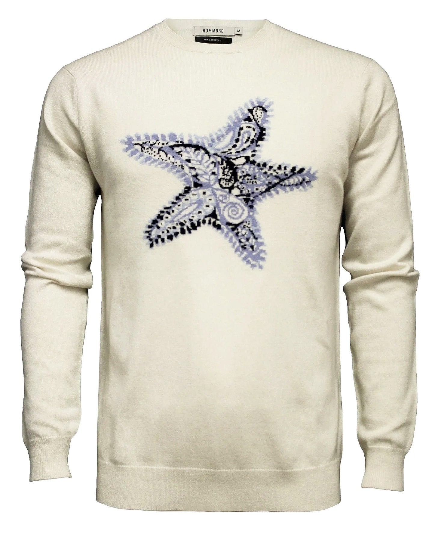 HOMMaRD - "STARFISH" Cashmere and Silk Sweater in Off White