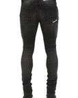 HVMAN - "STRAT" Black Shale Super Skinny Jeans