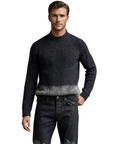 DSquared2 - "OBSESSED" Dark Grey Wool and Mohair Sweater