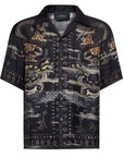 Men's John Richmond - "BAAKI" Short Sleeved Shirt in Black