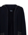 John Richmond - "CHARIX" Long Studded Cardigan in Black