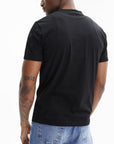 John Richmond - "CORTA SKULL" T-shirt in Black with Black Crystal Details