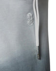 John Richmond - "ORNIK" Gradient Grey Hoodie with Metal Accents