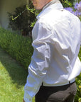 Men's John Richmond - "INGION" Dress Shirt w/Lock Cuff Links in White