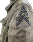 COWBOYS & DEMONS - "TWISTED" Leather Jacket in Vintage Green