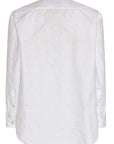 Men's John Richmond - "GOARA" Skull Embroidered Long Sleeved Shirt in White