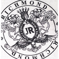 John Richmond - "SHELDON" Beach Towel in Black and Silver