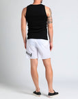 Men's John Richmond - "SKIRNO" Swim Trunks in White