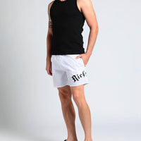 Men's John Richmond - "SKIRNO" Swim Trunks in White