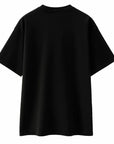 John Richmond - "ILLAPA" Doberman T-shirt in Black with Crystal Accents