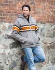 LOST HORIZONS - "WAYNE" Hooded Wool Sweater with Fleece Lining