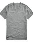 Mack Weldon - "18-Hour Jersey" V-Neck Undershirt in Grey Heather