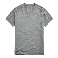 Mack Weldon - "18-Hour Jersey" V-Neck Undershirt in Grey Heather