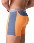 Mack Weldon - "AIRKNITx" 8" Boxer Brief in Orange Shock Panel