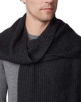 Mack Weldon - "TECH CASHMERE and WOOL SCARF" in Nine Iron Heather Dark Grey