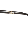 Mr. Leight - "GETTY C 46" Eyeglasses in Matte Black and 12K White Gold