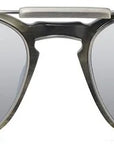 Mr. Leight - "GETTY C 46" Eyeglasses in Arden-Pewter With "GETTY A" Pewter/Silver Mirror Clip
