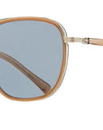 Mr. Leight - "PRICE S" 12K White Gold Accents in Topaz with Pure Blue Lenses