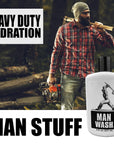 MAN STUFF - "MAN WASH" Shampoo & Body Wash in One - 8oz